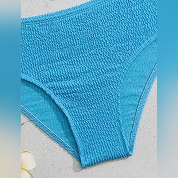 Cozyease Girl's 2 Piece Swimsuit Cute High Waisted Bikini Set Sport Bathing Suit - Picture 3 of 5